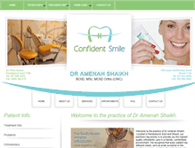 Tablet Screenshot of confidentsmile.co.za